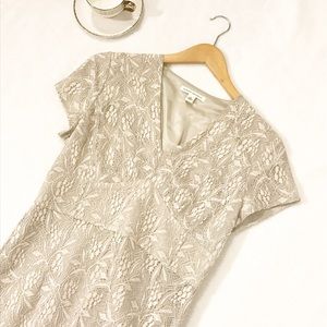 Banana Republic Elegant Lace Beige Blouse